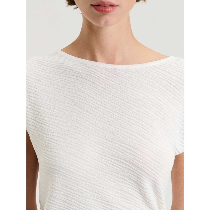 Veronika Maine Asymmetric Wavy Ottoman Knit image number 2